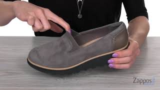 clarks sharon dolly suede wedge loafer