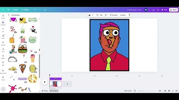 Canva video for animating Julian Opie-style artworks
