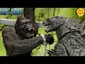 New King Kong McFarlane Toys Deluxe Box Set King Kong vs Godzilla Jurassic Park Unboxing Action