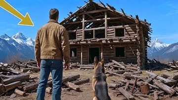 Bankrupt & Abandoned by His Wife — He Turned a Ruined Mountain Cabin Into a Paradise With His Dog