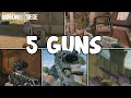 5 GUNS IN 5 ROUNDS OF RAINBOW SIX SIEGE