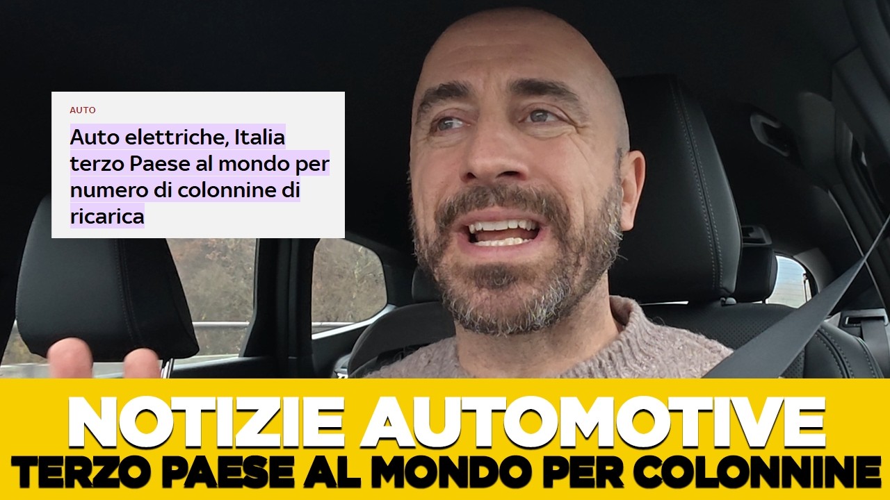 ITALIA TERZO PAESE AL MONDO PER COLLONINE ELETTRICHE - Notizie automotive della settimana