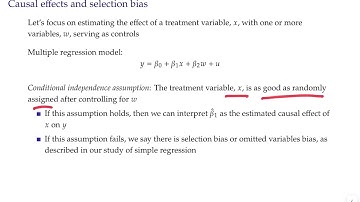 Stats topic 7 video 6: Conditional independence assumption
