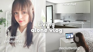 daily vlog  moving pt1, adulting, visiting new flat, decluttering, living alone