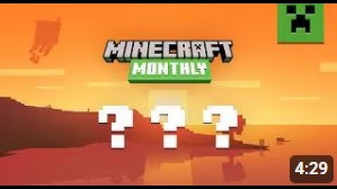 GAME DROP NAME REVEAL! | MINECRAFT MONTHLY (COPYRIGHT)