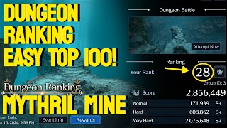 Dungeon Ranking Mythril Mine Vh Easy Top 100 Run - Ff7 Ever Crisis