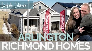 AMAZING New construction ELIZABETH COLORADO Home! The Arlington by Richmond homes! Indepth tour!