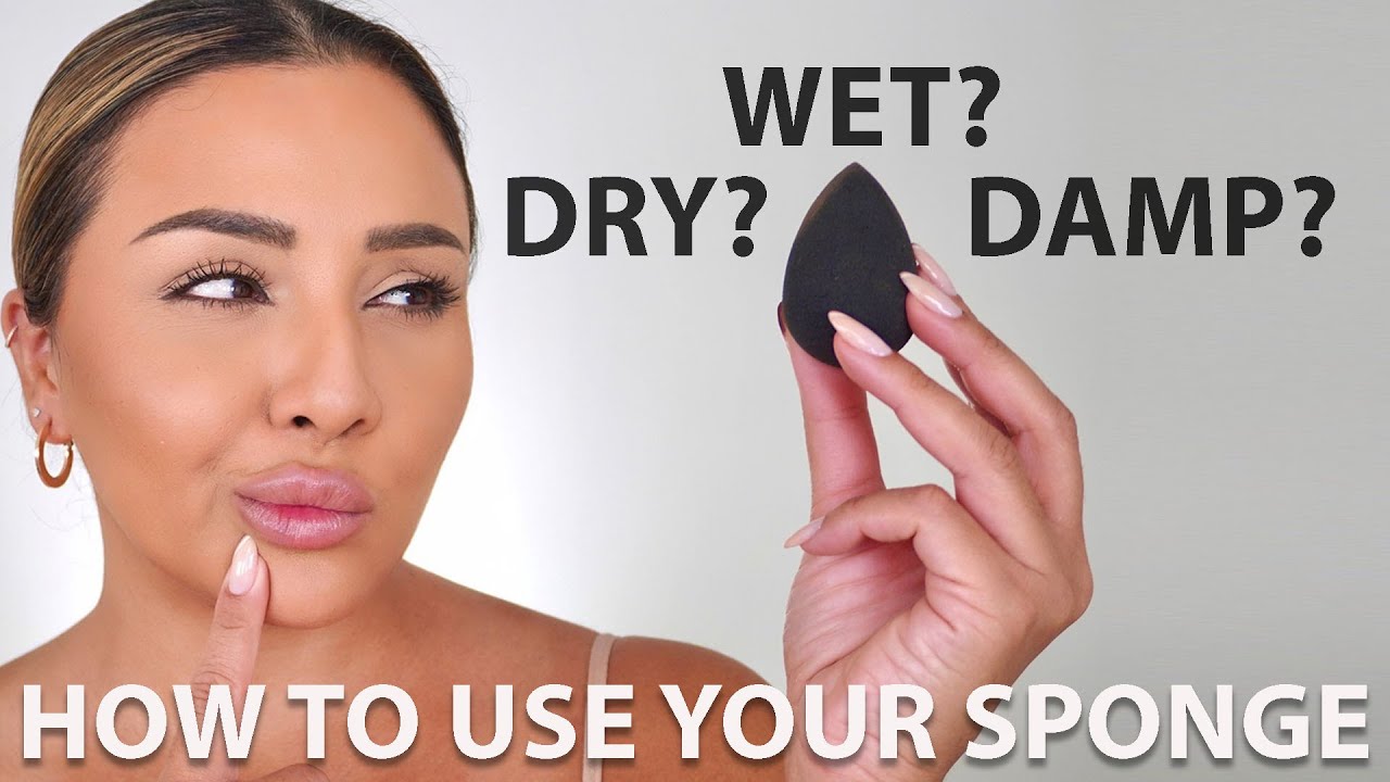 TO USE A BEAUTY BLENDER SPONGE FOR BEGINNERS | NINA UBHI - YouTube