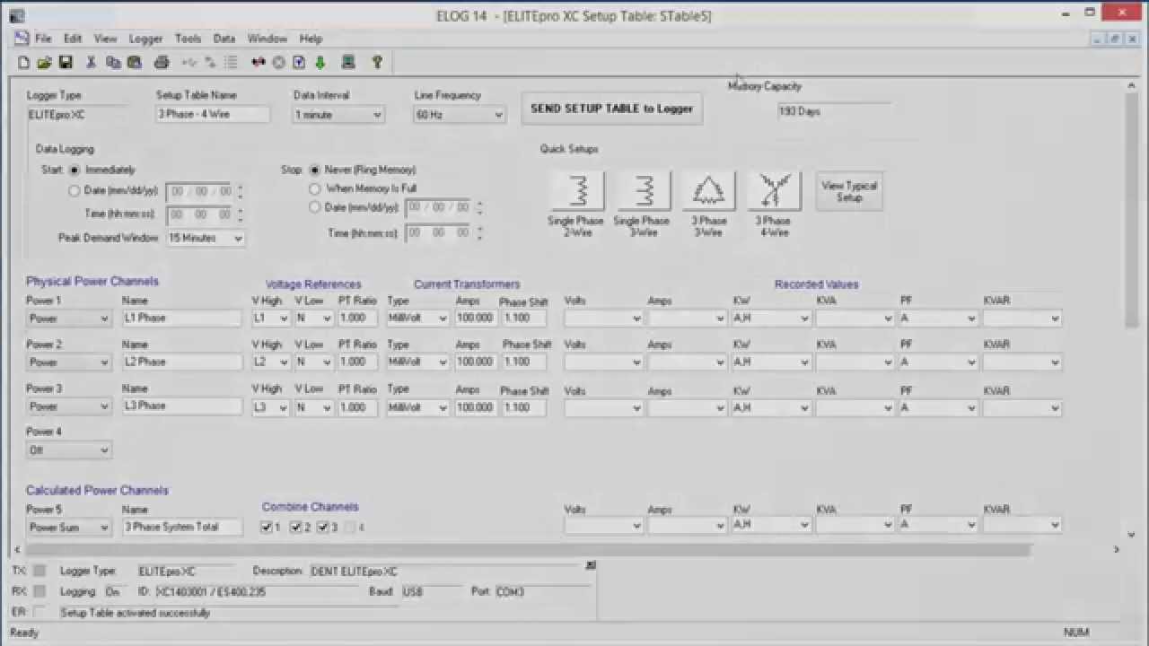 ELITEpro XC™ ELOG™ Software