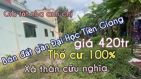 T179❤️🌸( đã bán)Bán đất nền gía rẻ, gần ĐH Tiền giang. xã Thân cữu nghĩa. LH: 093.73.73.173