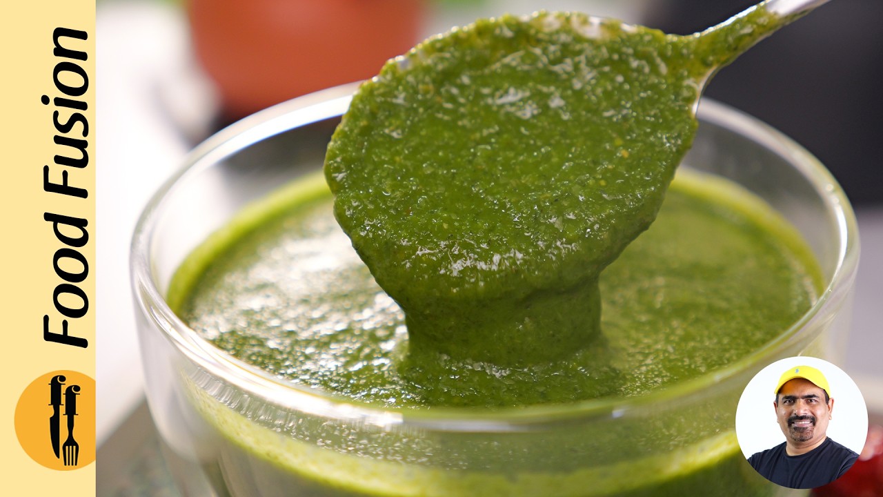 Street Style Green Chutney Ramzan Special Recipe By Asad Memon Food Fusion