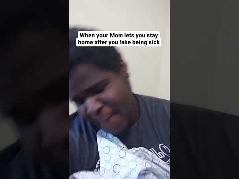 When you fake being sick to skip school 😂