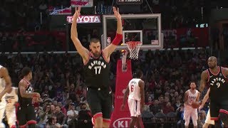 Raptors Highlights Valanciunas From Downtown - December 11, 2017