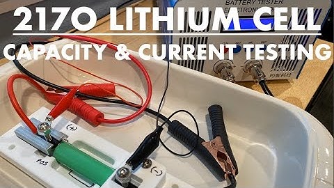 Testing 2170 Lithium batteries with the EBC-A40L Capacity tester