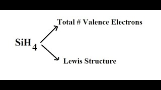 Chemistry Help: The total number of valence electrons - Draw the Lewis Structures - SiH4