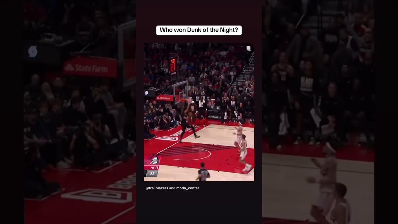 Who won Dunk of the Night? 