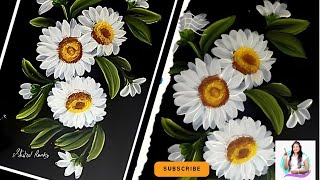 Learn to paint Daisies in One Stroke Painting |Simple and Easy Daisies | Daisies for Beginners