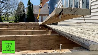 Rebuilding a Deck Part 1  - Removal of Wood Down to Framing Structure