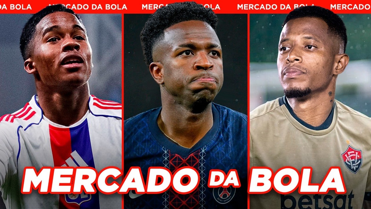 VINI JR PRESSIONA O REAL MADRID│LYON QUER MAIS TEMPO COM ENDRICK - Mercado da Bola 2026