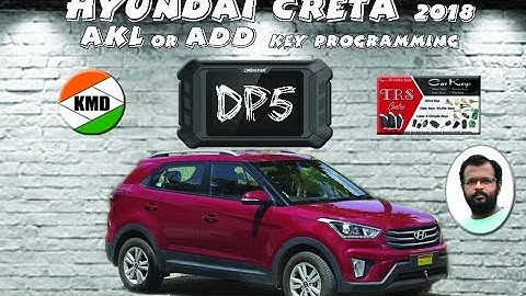 Hyundai Creta AKL or ADD Key Programming by Obdstar KMD DP5, car key makers in Khammam city