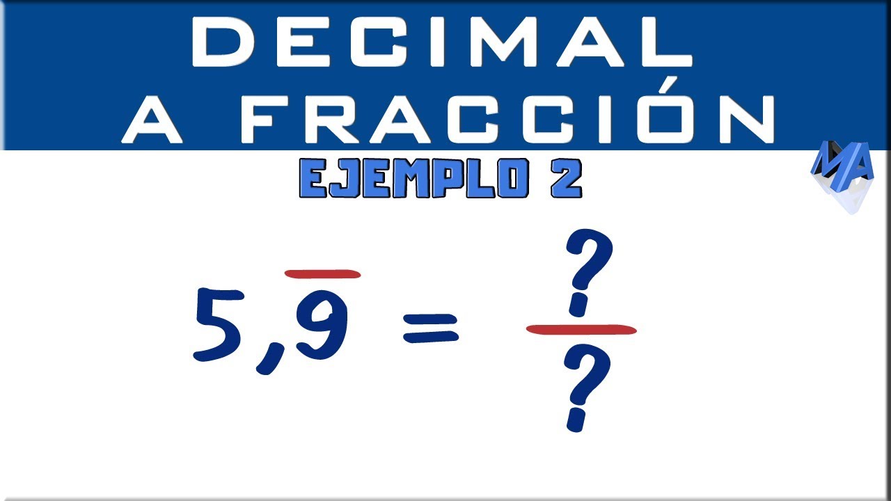 Convertir Decimal Periódico Puro A Fracción Ejemplo 2 Youtube