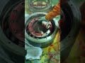 Main Engine Piston Crown overhauling and pressure test.