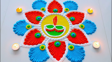 Beautiful dhanteras Rangoli | Happy Diwali Rangoli Design