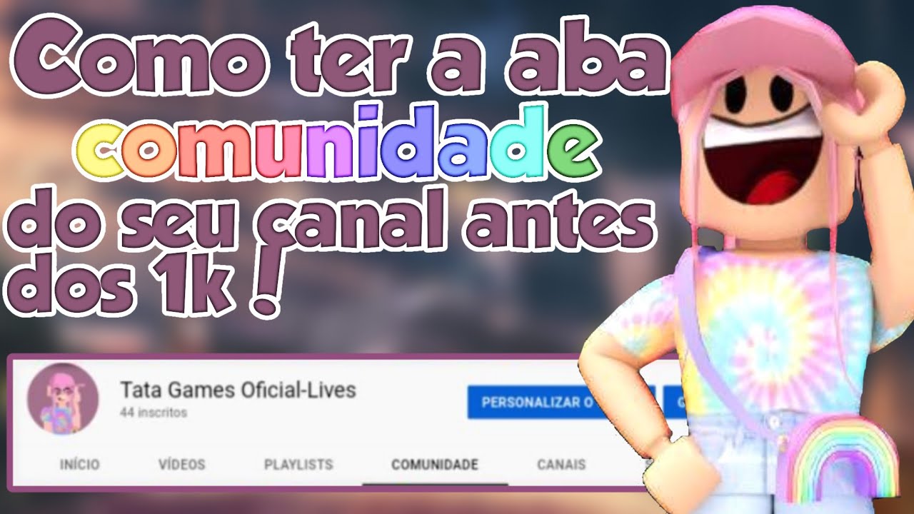 COMO PERSONALIZAR O SEU CANAL DE ROBLOX! 