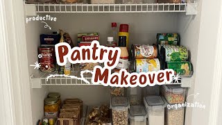 Pantry Makeover || How to Organize a Small Pantry