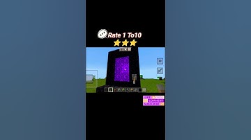 Minecraft 😱On Off Nether Portal Build 🤩#minecraft #shorts