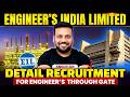 Engineers, India Limited Detail recruitment For engineer’s  through GATE by Ankur sir