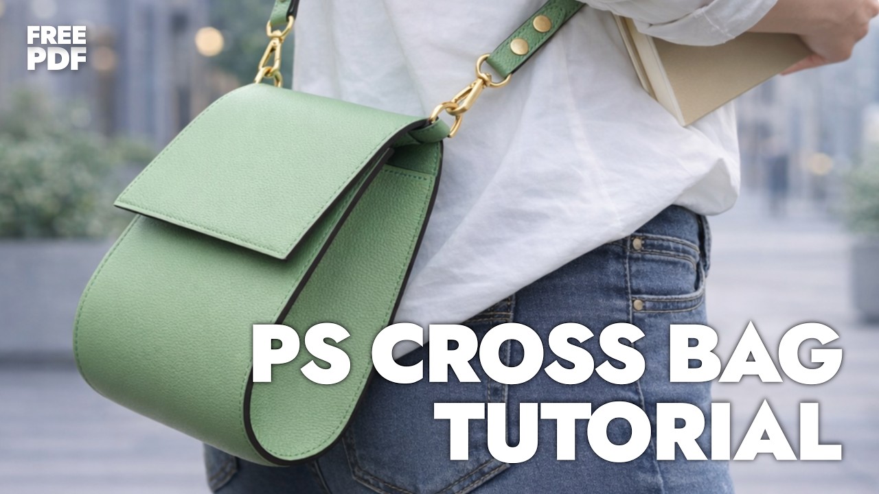 Making a PS cross bag / PS 크로스백 만들기 / Leather Craft PDF / 가죽공예 패턴
