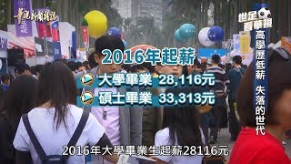 【高學歷低薪 失落的世代】華視新聞雜誌 2018.05.13