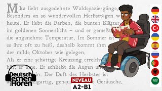 #632 Deutsch lernen mit Geschichten | Deutsch lernen durch Hören - A2-B1 - Learn German with stories