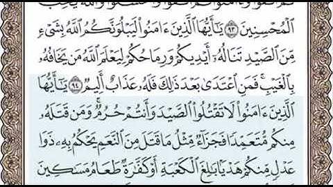 سورة المائدة الصفحة 123 الشيخ محمد صديق المنشاوي