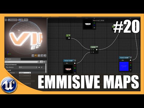 Unreal Engine 4 Beginner Tutorial Series - #20 Emmisive Maps