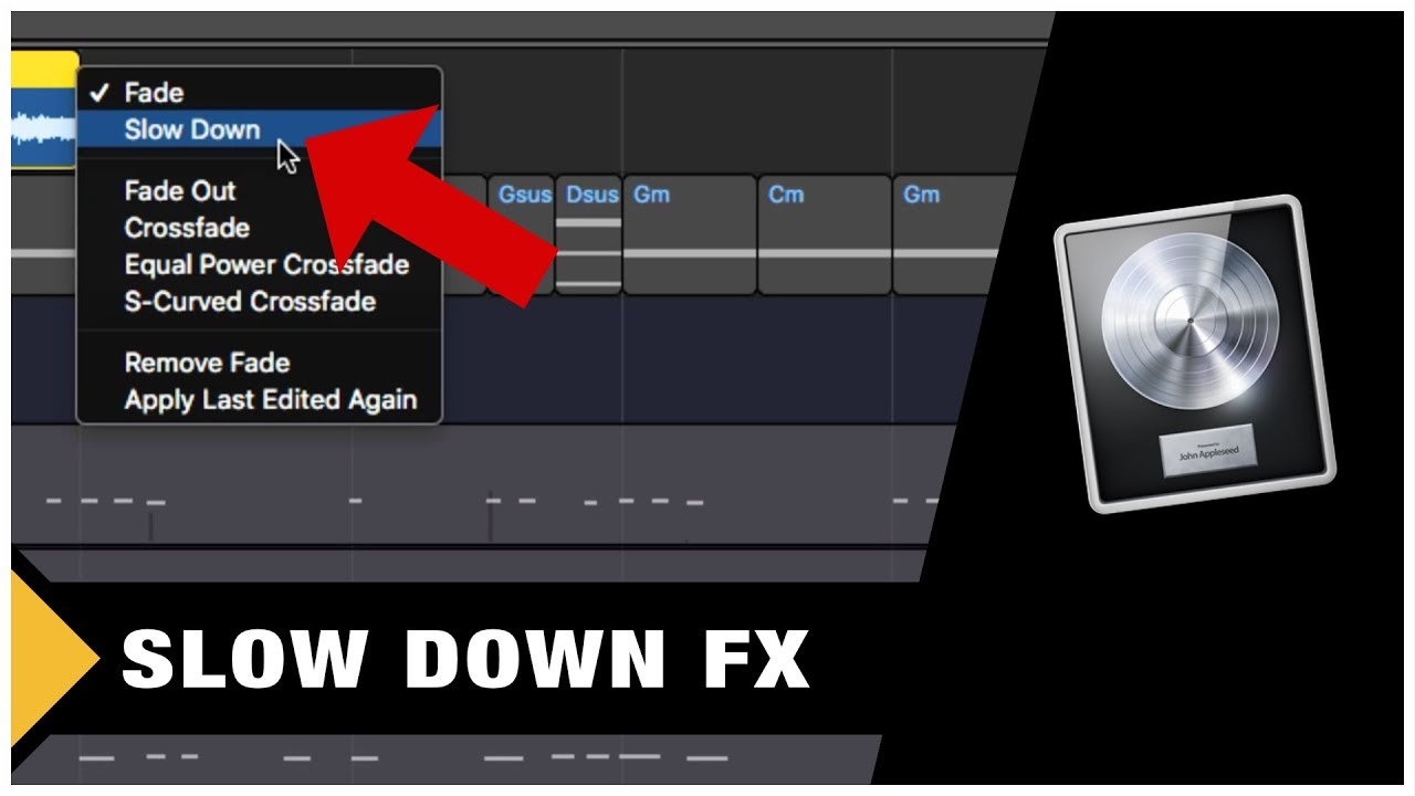 How To Slow Down A Track On Logic Pro X