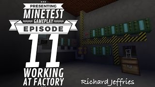 Minetest Game Play - Working at the Factory