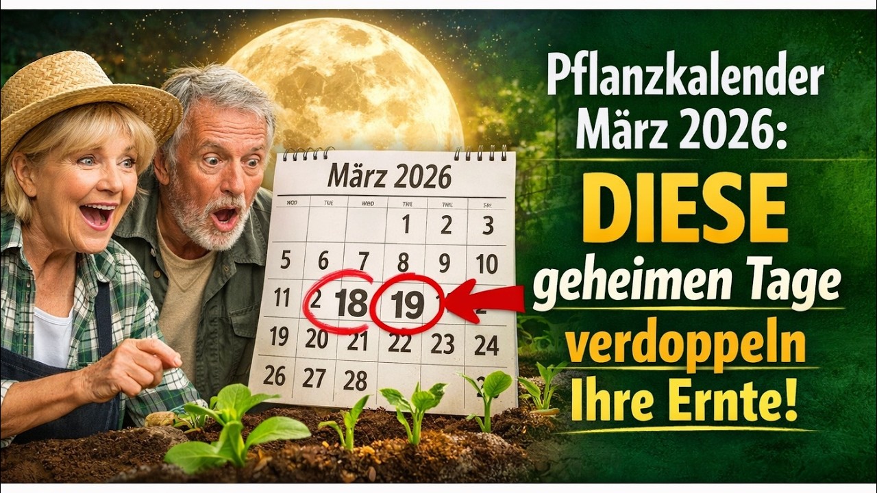 Pflanzkalender März 2026: DIESE geheimen Tage verdoppeln Ihre Ernte!