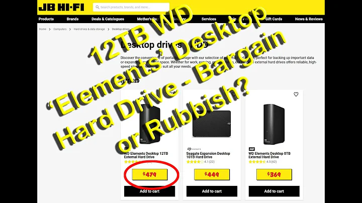 WD 12TB Elements Desktop External HDD Hard Drive - Unboxing and Review