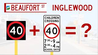 Perth traffic: Ambiguous speed limit on Beaufort St, Inglewood
