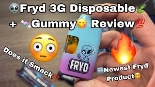 NEW Fryd 3g Disposable Cart 👽+ Fryd Edible🍃🍬Review 💯 (DOES IT SMACK⁉️⁉️) Fryd 3g Cart + 50mg Edibles