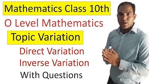 Mathematics Class 10 in Urdu | Proportion and Variation Problems | Direct and Inverse Variation