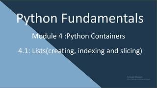 Celebrity 4.1 Python Fundamentals.Lists (Creating,indexing and slicing) Net Worth