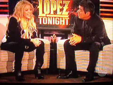 Shakira featured in the TBS show "Lopez Tonight" where she teaches host George Lopez how to dance LOCA and tells her some of her secrets. All Copyrights belong to TBS and no copyright infringement is intended