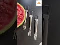 Alat Pemotong Semangka Stainless 2in1 Pisau Parutan Dengan Garpu Watermelon Slicer