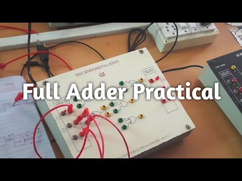 How to construct Full Adder || Full Adder Practical || Half Adder and ...
