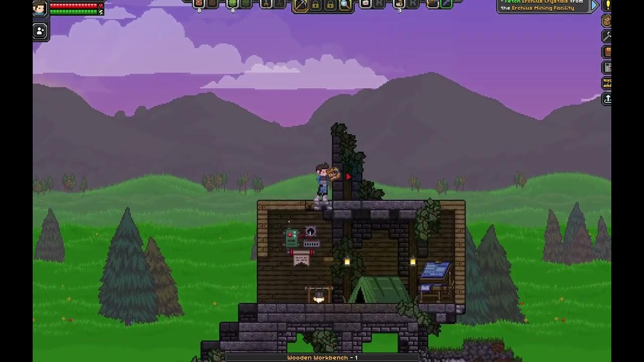 Starbound SinglePlayer Ep. 3 Setting up a site of operations! YouTube