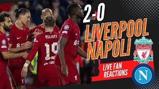 Salah & Nunez wins it for the Reds. Liverpool FC 2-0 Napoli, LIVE Champions League Fan Reactions. screenshot 5