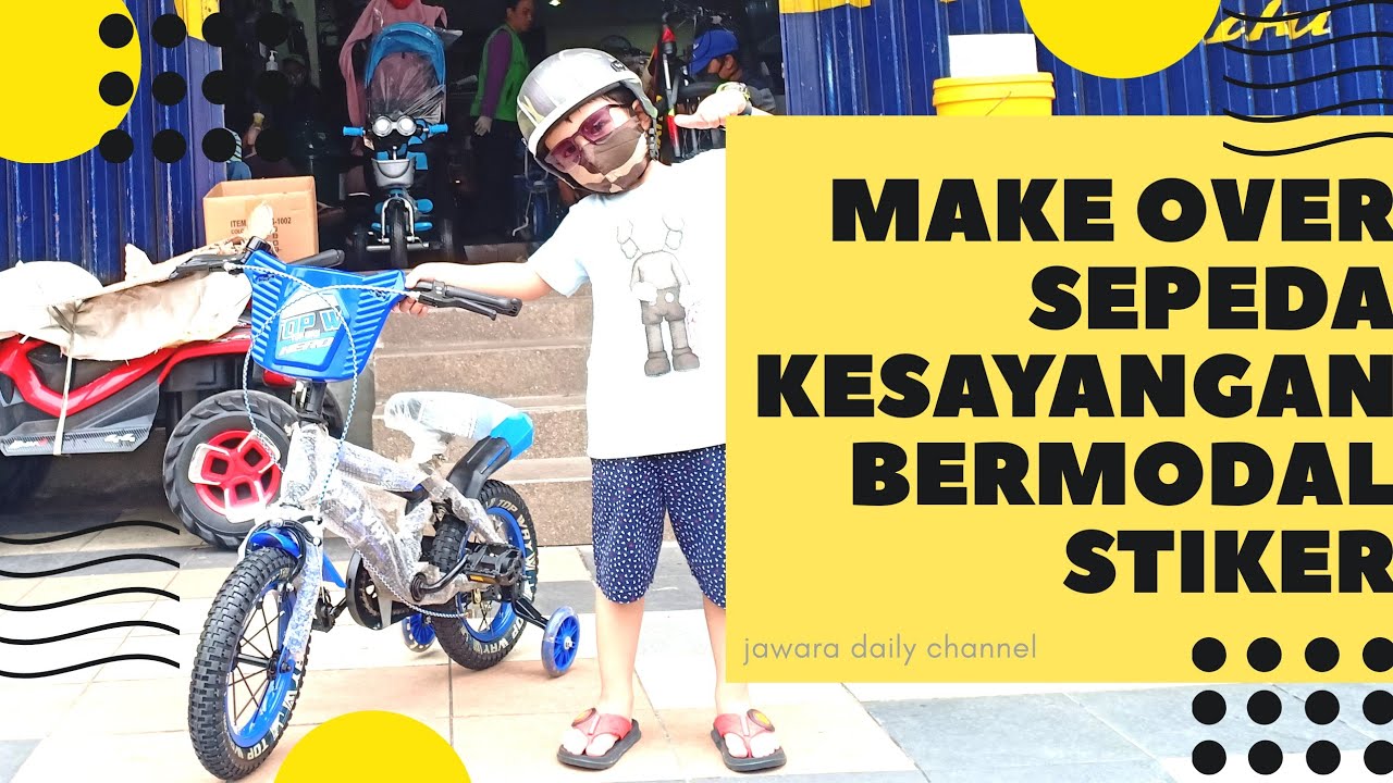  Anak  Balita Menghias Sepeda  Biasa Menjadi Sepeda  Kapten 